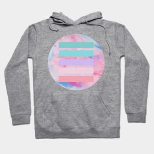 Aesthetic Rose Circle † Seapunk/Vaporwave VHS Ocean Design Hoodie